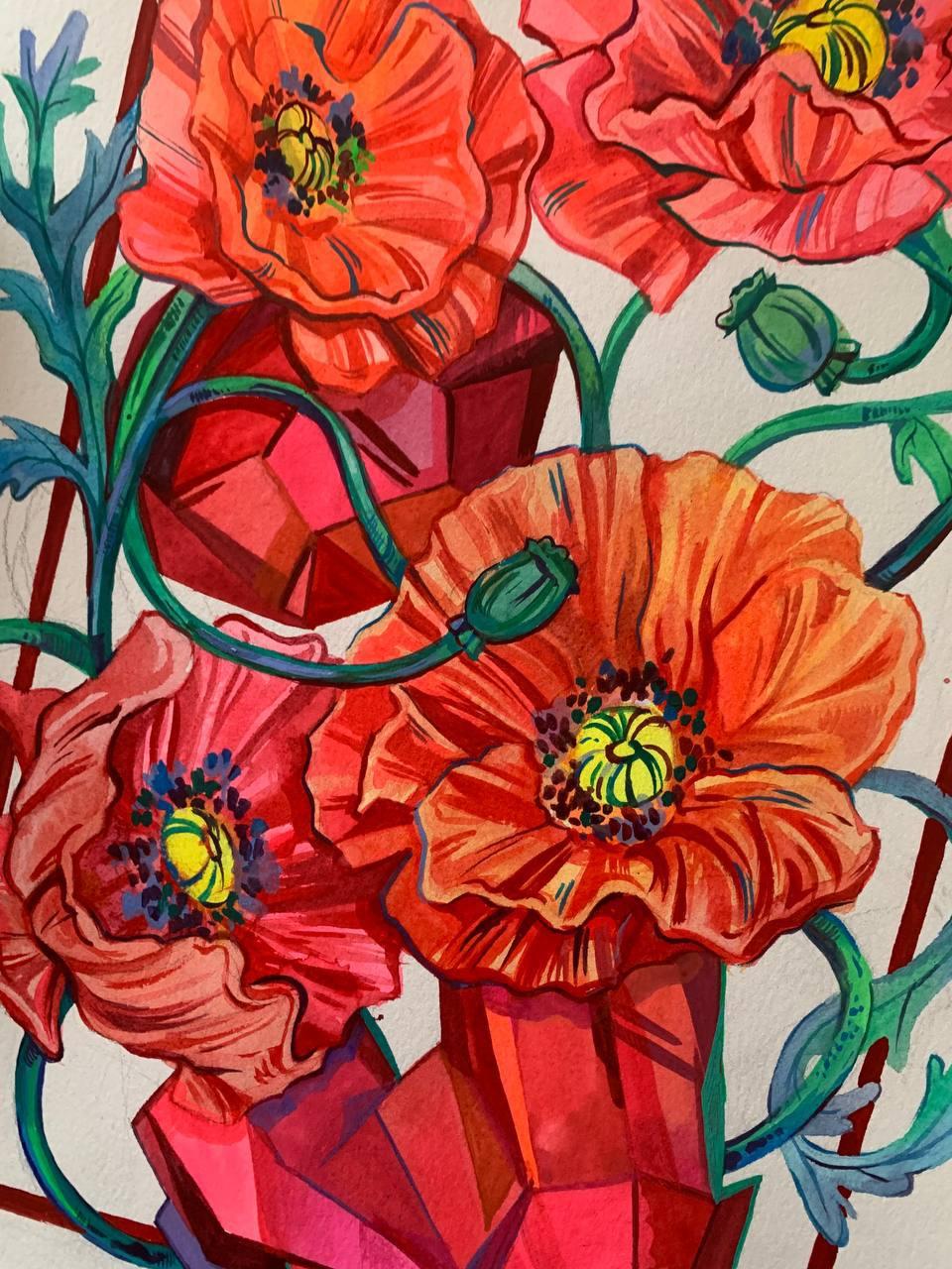 Посмотрите, какую невероятную экспрессию передала Анастасия в своей новой работе