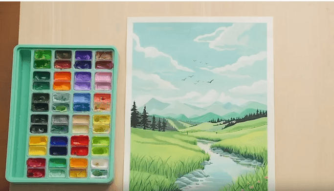 Рисуем траву — от единичного стебелька до целого поля