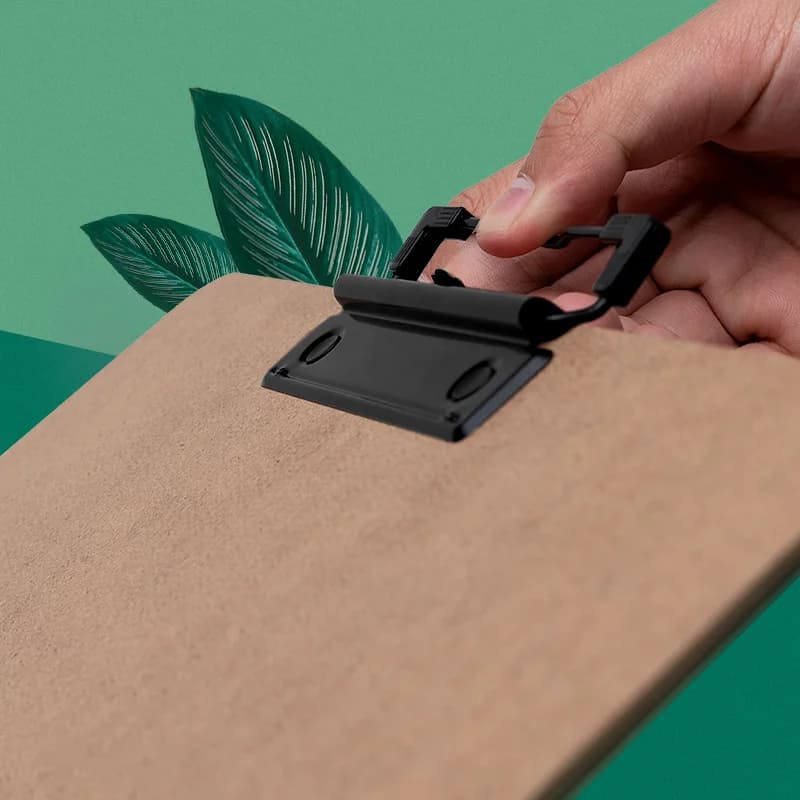 Планшет для бумаги формата А4 MDF, цвет зажима: черный, 32*23,5*0,4 - view 2